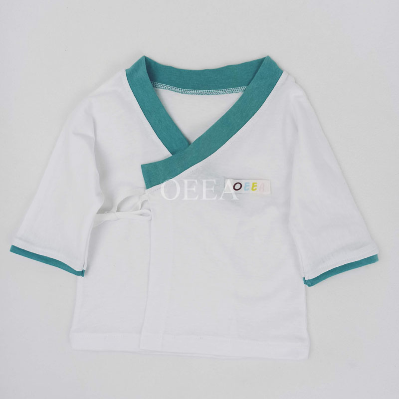 Green linen cloth Infant bodysuit