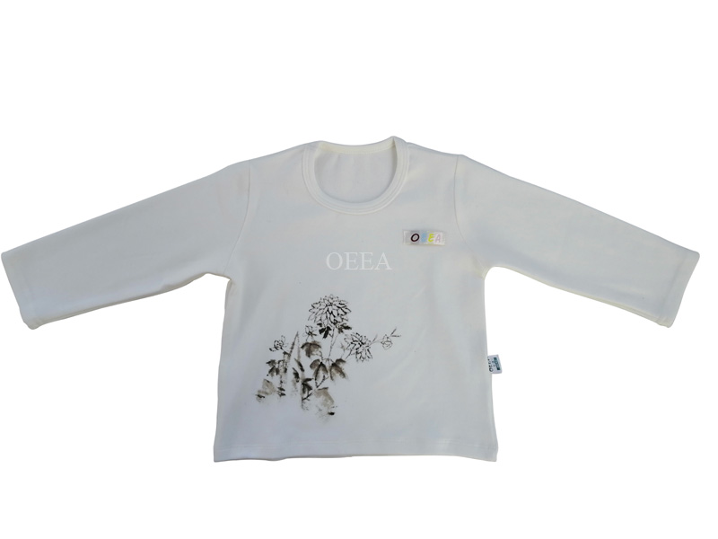 Ink Chrysanthemum Long Sleeve Cotton Infant Unterwäsche