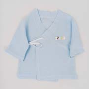 Sky blue linen cloth Infant bodysuit