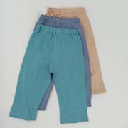 Summer cool cotton baby pants three-piece suit