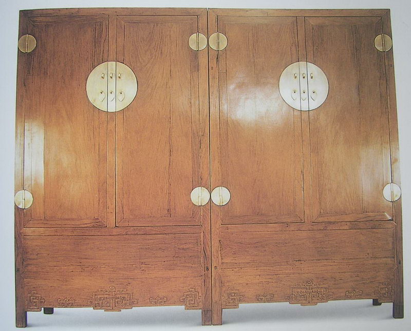 Ming-Style Rosewood Chinese Square-Corner Cabinet