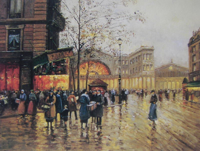 Paris Street Oil Painting