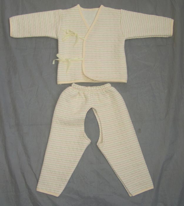 Baby folder cotton open-crotch pants bodysuit