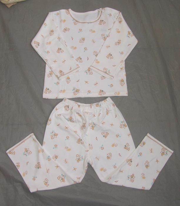 OEEA Shoulder button Baby underwear set