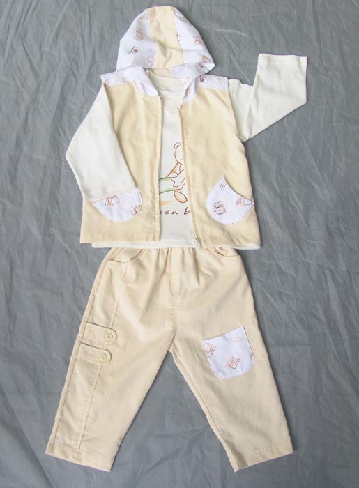 OEEA Toddler vest suits with cap