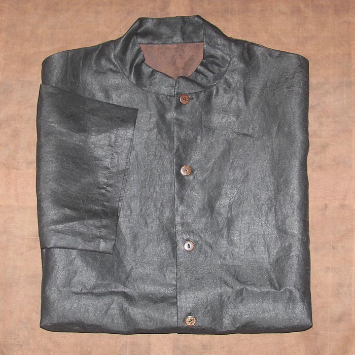Short sleeved Silk mens collar shirts