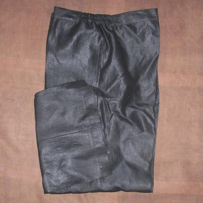 Womens Black Silk casual trousers