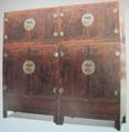 Chinese Rosewood Square-Corner Cabinet