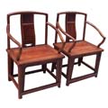 Rosewood Ming dynasty southern official hat armchair(Two-piece)